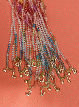 BUBBLE INITIAL BEADED NECKLACE [A-Z] *MADE TO ORDER*