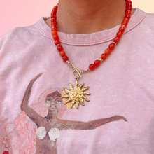 SOL ENEGRY BEADED NECKLACE [ORANGE]