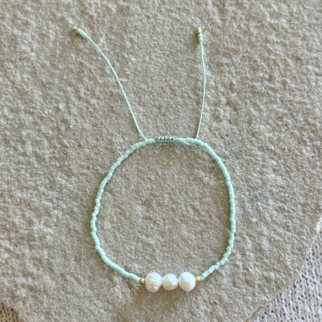 PEARL BLESSING BRACELET [TEAL]