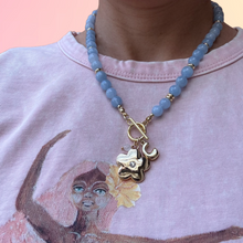 FLOWER MARKET BEADED NECKLACE [BLUE]