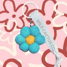 FLOWER MARKET KEYRING [BLUE]