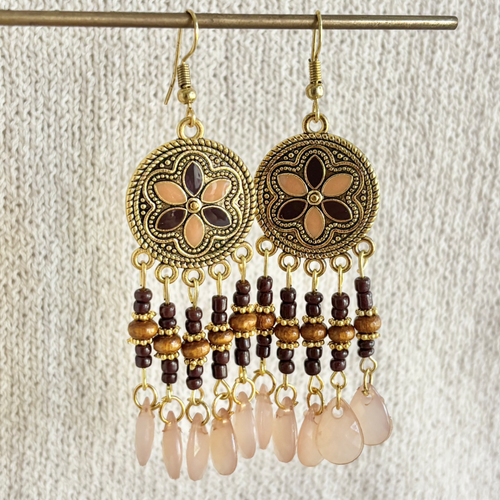 BOHO BLOOM EARRINGS [CLAY]