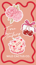 CHERRY ON TOP HAIR CLIP [WHITE GEM]