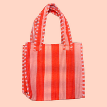 THE MINI TOTE [CHILLI STRIPPY]