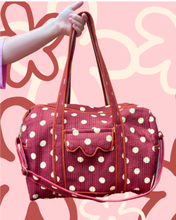 THE CARRY ALL DUFFLE BAG [CHOC-NANA POLKA DOTS]