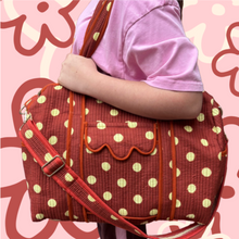 THE CARRY ALL DUFFLE BAG [CHOC-NANA POLKA DOTS]