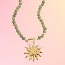 SOL ENEGRY BEADED NECKLACE [OLIVE]