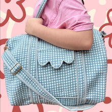 THE CARRY ALL DUFFLE BAG [FINE BLUE GINGHAM]