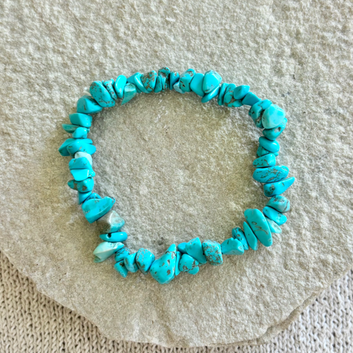 PEBBLE PRAYER BRACELET [TURQUOISE]