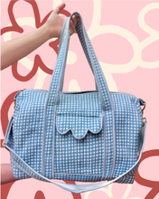 THE CARRY ALL DUFFLE BAG [FINE BLUE GINGHAM]