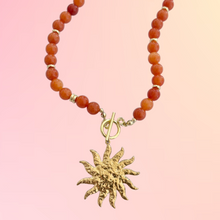 SOL ENEGRY BEADED NECKLACE [ORANGE]