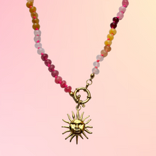 SUN GEMSTONE BEADED NECKLACE