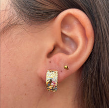 STAR RIVER EAR HOOPS [RAINBOW]