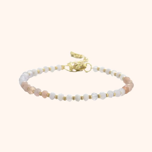 ESTELLE BRACELET [SUNSTONE+AQUAMARINE]