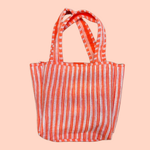 THE MINI TOTE [CHILLI STRIPPY]