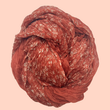 WILD FLOWER CREPE SCARF [RED]