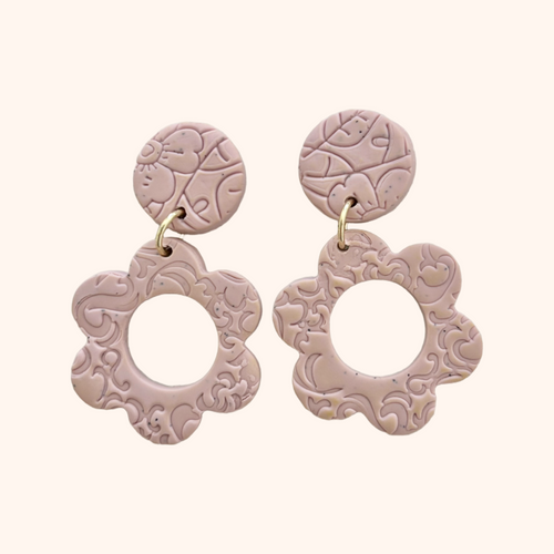 BLOOM EARRINGS [PINK]