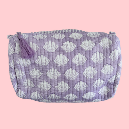 INDIE COSMETIC BAG [LILAC SEASHELL]