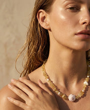 SUNRISE SHELL CRYSTAL NECKLACE [CITRINE]