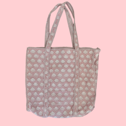 THE WEEKENDER TOTE [BABY PINK SEASHELL]