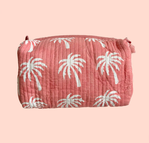 INDIE COSMETIC BAG [PALM COVE CORAL]