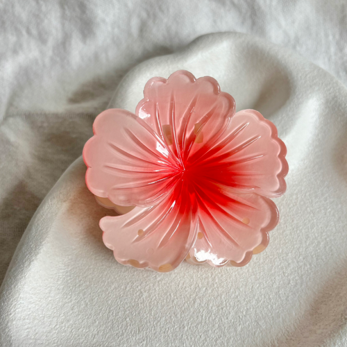HIBISCUS HAIR CLIP [TANGARINE]