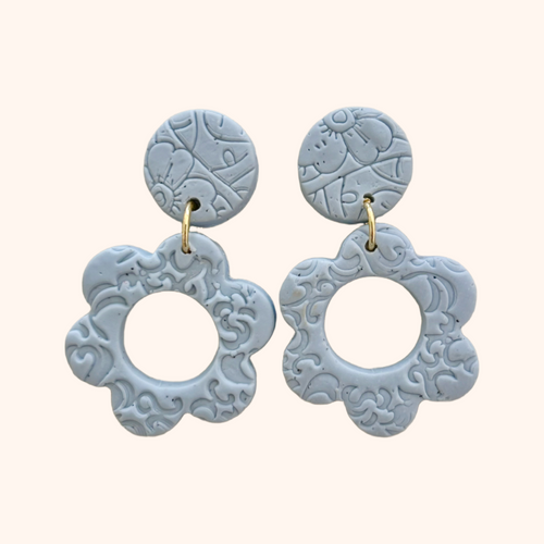 BLOOM EARRINGS [BLUE]