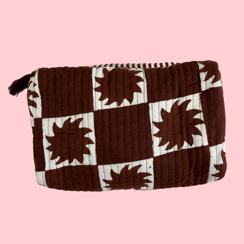 INDIE COSMETIC BAG [SUNNY CACAO]
