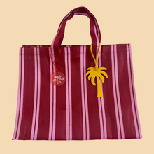 THE SHOPPER TOTE [CHERRY STRIPS]