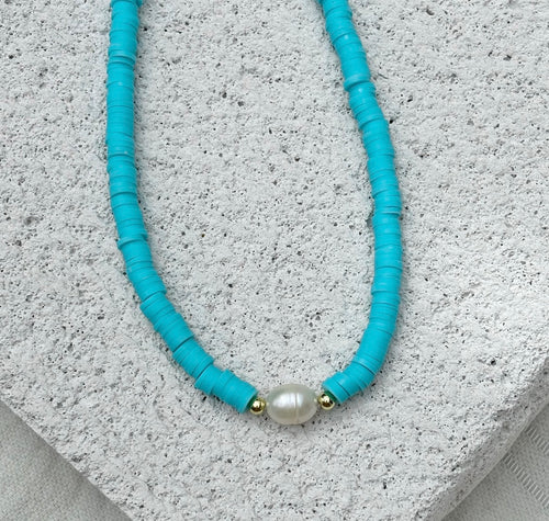 POOL PARTY NECKLACE [OCEAN BLUE]