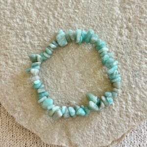 PEBBLE PRAYER BRACELET [AMAZONITE]