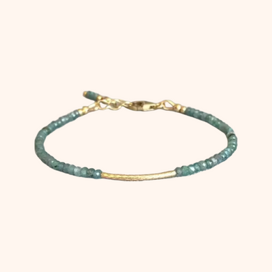 LAKESIDE BRACELET/ANKLET [GREEN CHALCEDONY]