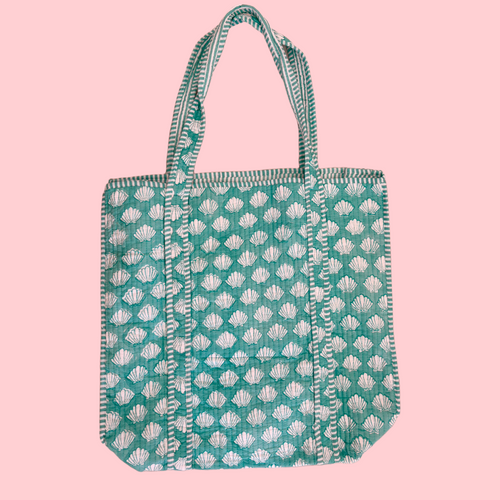 THE WEEKENDER TOTE [TURQUOISE SEASHELL]