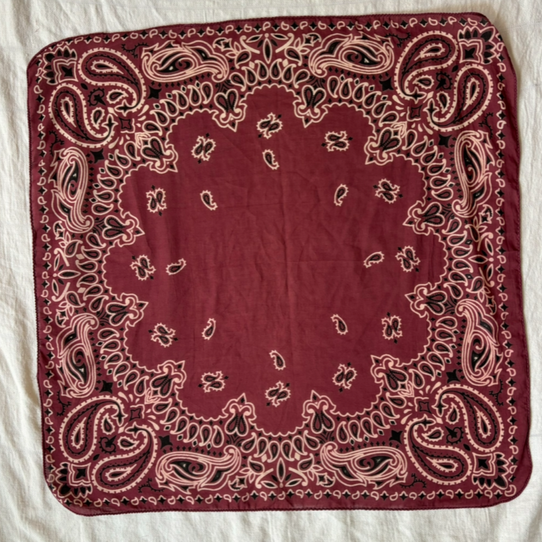 BANDANA SCARF [BURGUNDY]