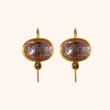 VANESSA GEM EARRINGS [PURPLE]
