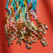 BONNIE INITIAL BEADED NECKLACE [A-Z] *MADE TO ORDER*