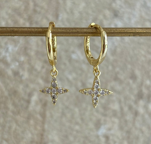 NOIR EAR HOOPS