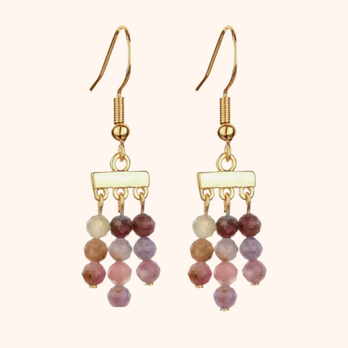 DIVINE EARRINGS [WATERMELON TOURMALINE]