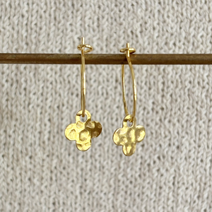 RIPPLE CLOVER EAR HOOPS