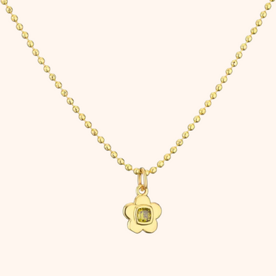 DAISY DARLING NECKLACE [YELLOW TOPAZ]