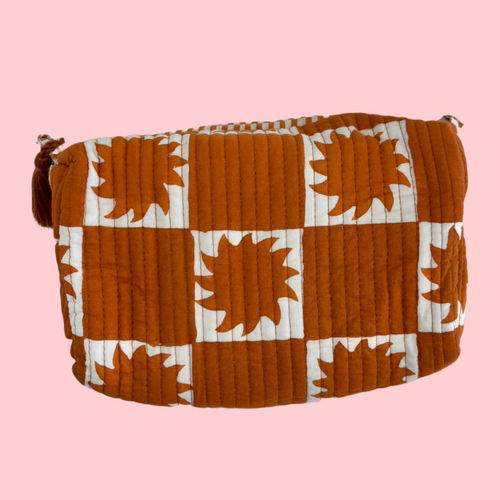 INDIE COSMETIC BAG [SUNNY TANGARINE]