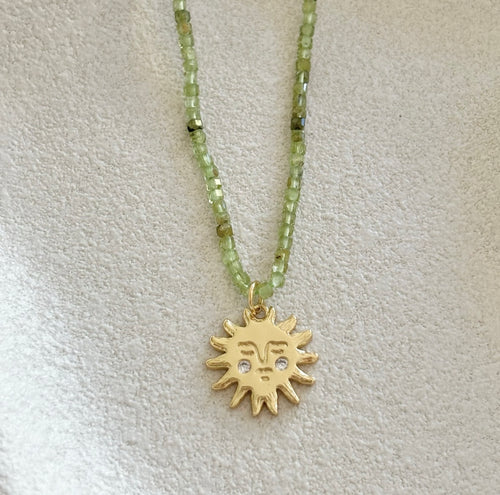 SOL MATE NECKLACE [PERIDOT]