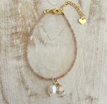 LUNA SHINE BRACELET [PEACH MOONSTONE]