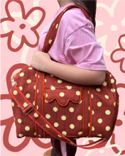 THE CARRY ALL DUFFLE BAG [CHOC-NANA POLKA DOTS]