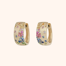 STAR RIVER EAR HOOPS [RAINBOW]