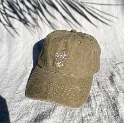WHITEWASH PALM CAP [BEIGE]
