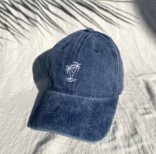 WHITEWASH PALM CAP [DENIM]