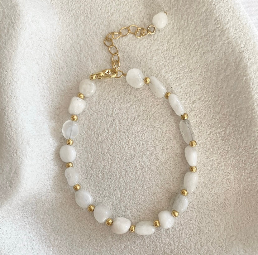 GROUNDING BRACELET [WHITE QUARTZ]