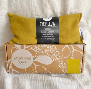 SOOTHING EYE PILLOW [LINEN-MUSTARD]