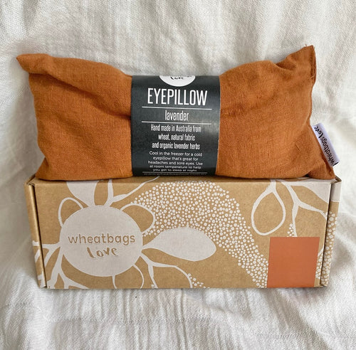 SOOTHING EYE PILLOW [LINEN-RUST]